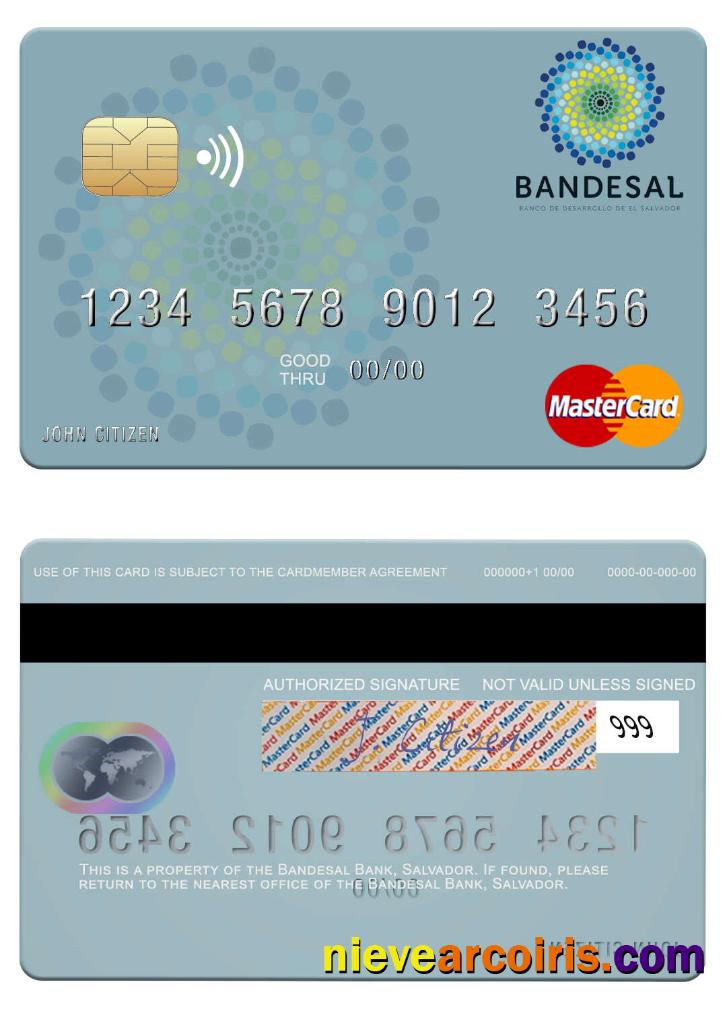 Salvador Bandesal Bank mastercard